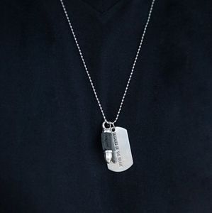 Proud Patriot - Mens Black Necklace